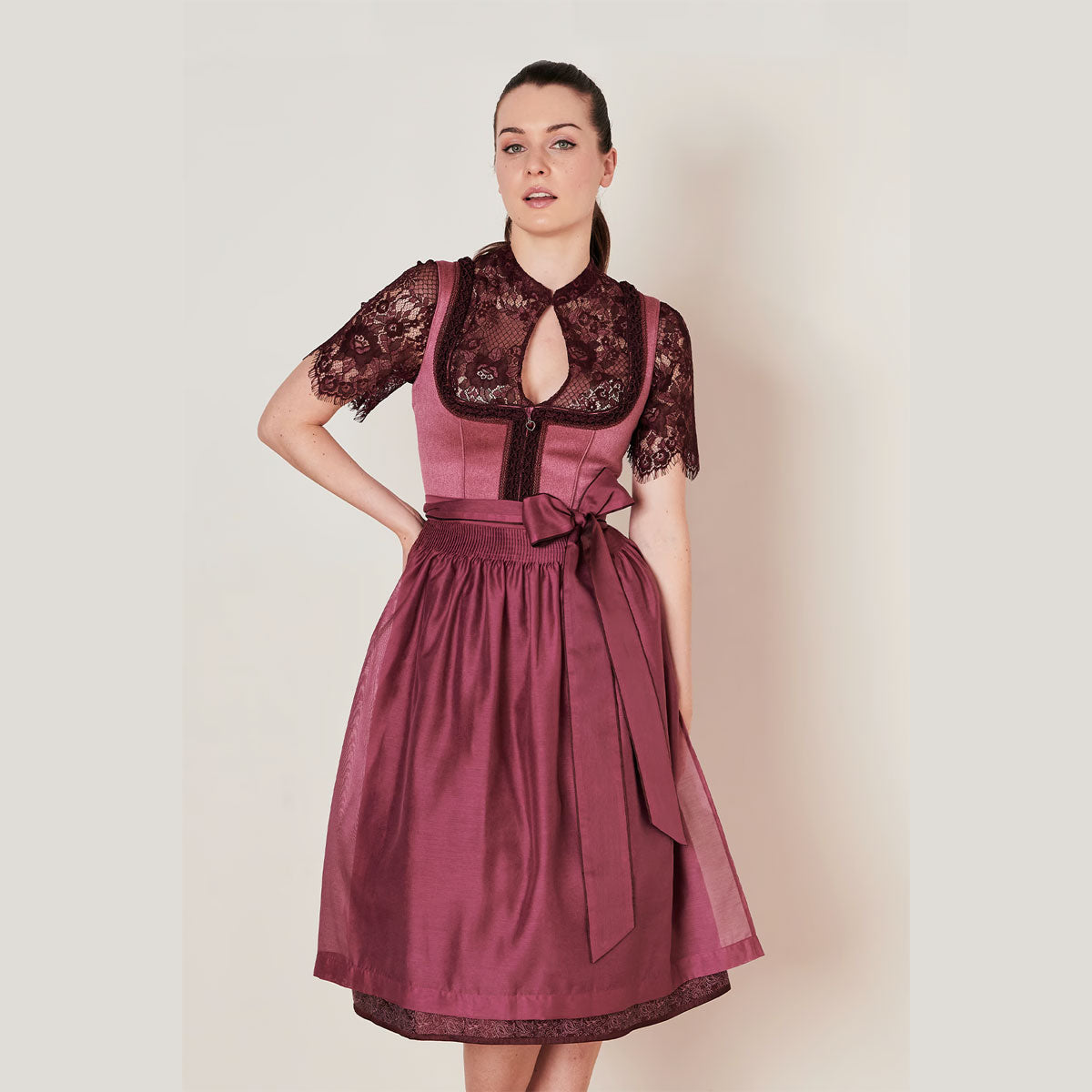 Krüger Dirndl 70 cm Midi Trachtenkleid Damen
