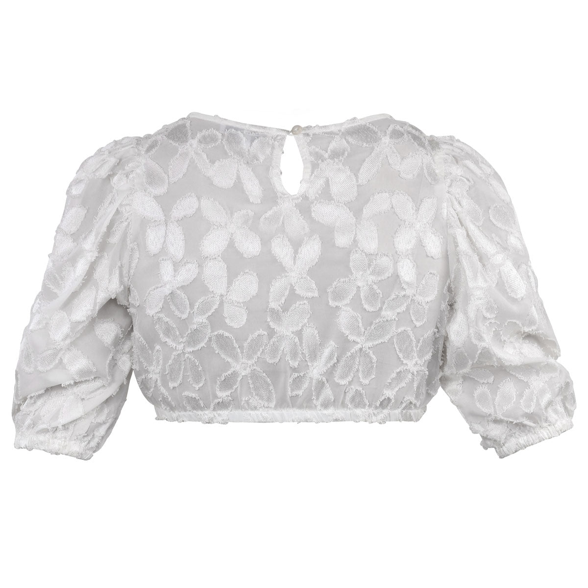 MarJo Dirndlbluse Karlstein Off White Dreiviertelarm Puffarm - Datschi Trachten