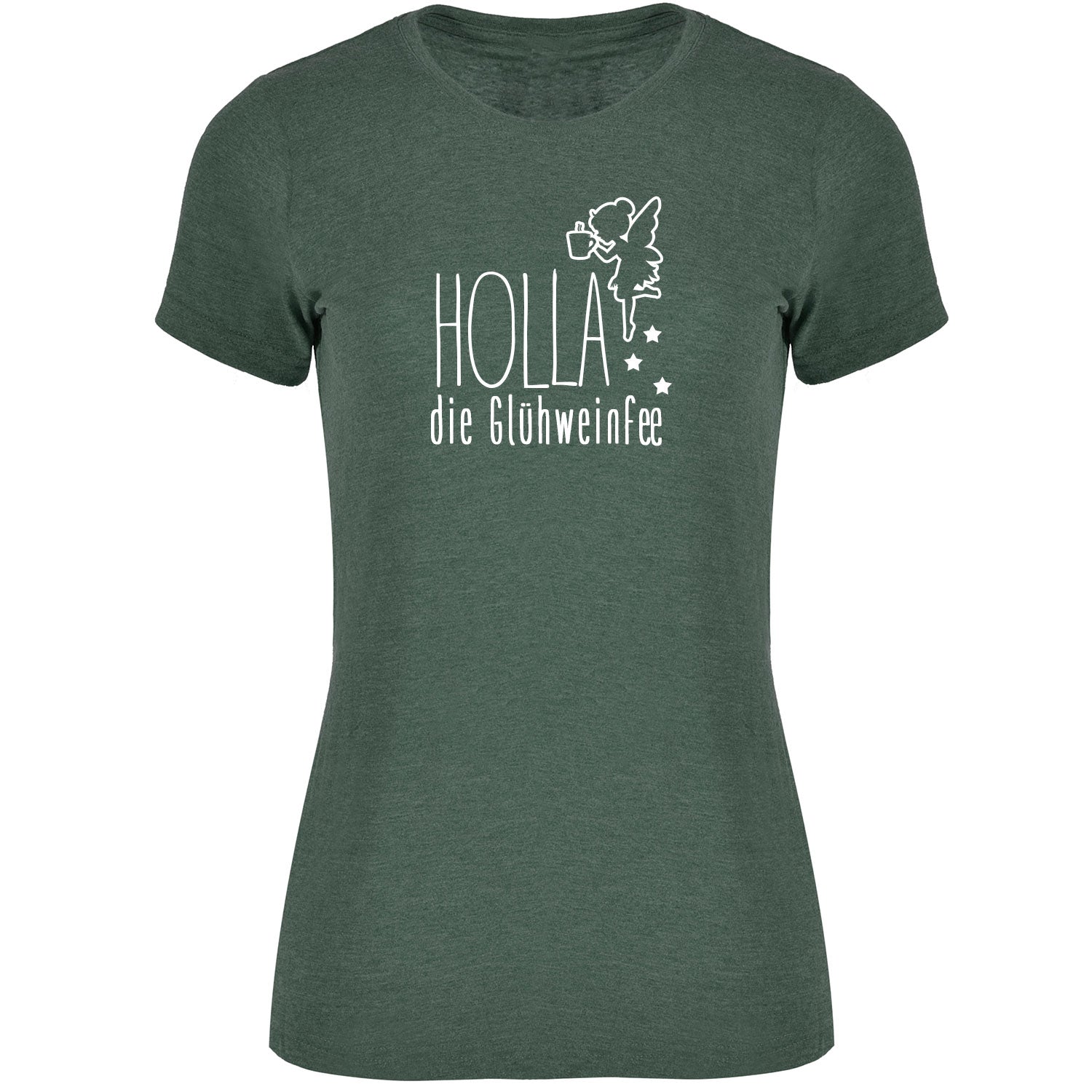 Holla die Glühweinfee Damen Tshirt - Datschi Trachten