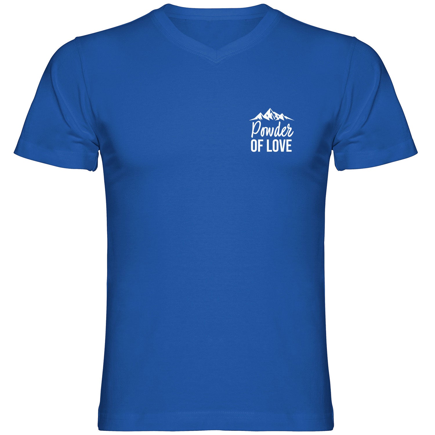 Powder of Love Mini Logo Herren Tshirt V-Ausschnitt - Datschi Trachten
