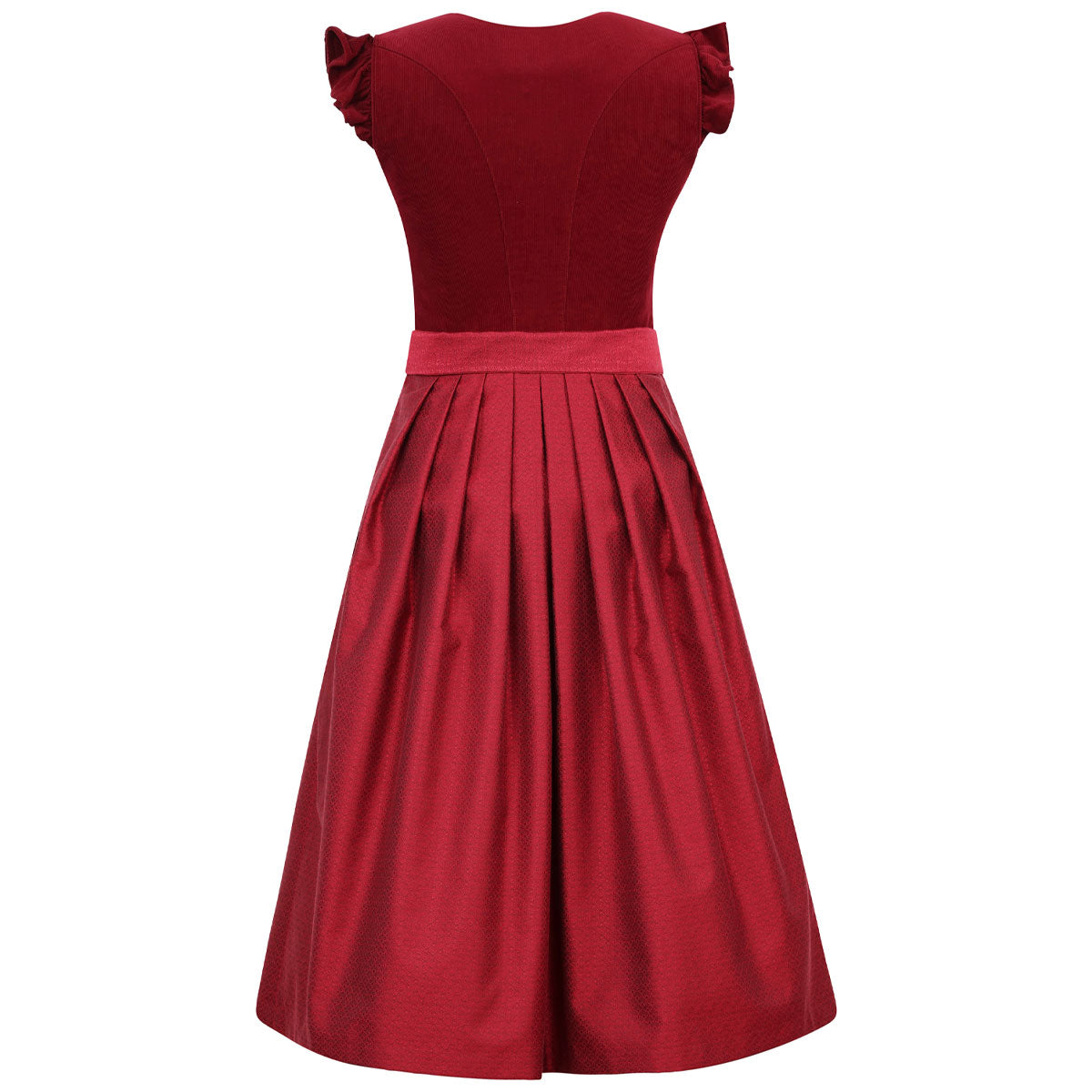 MarJo Dirndl Ansfelden Wine Flügelarm 70cm - Datschi Trachten