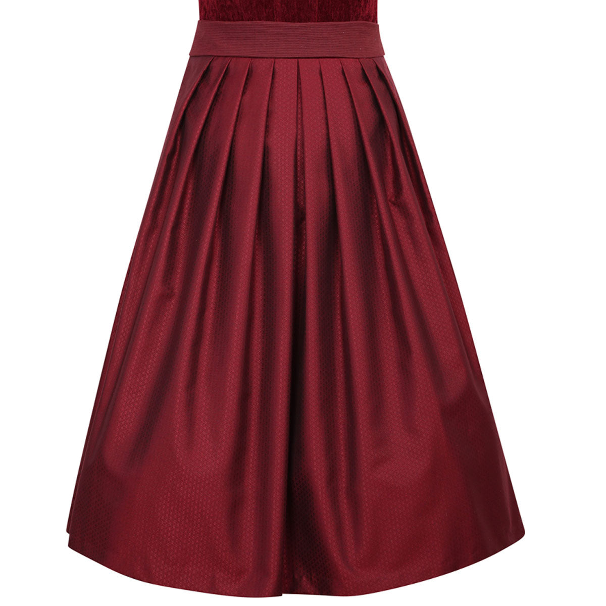 MarJo Dirndl Hochwinkel Wine Flügelarm 70cm - Datschi Trachten