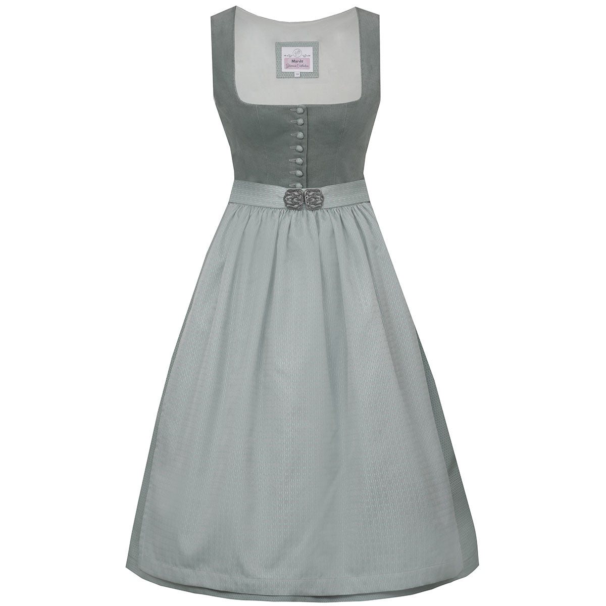 MarJo Dirndl Osterhofen Salbei/GrĂŒn Cord 70cm - Datschi Trachten