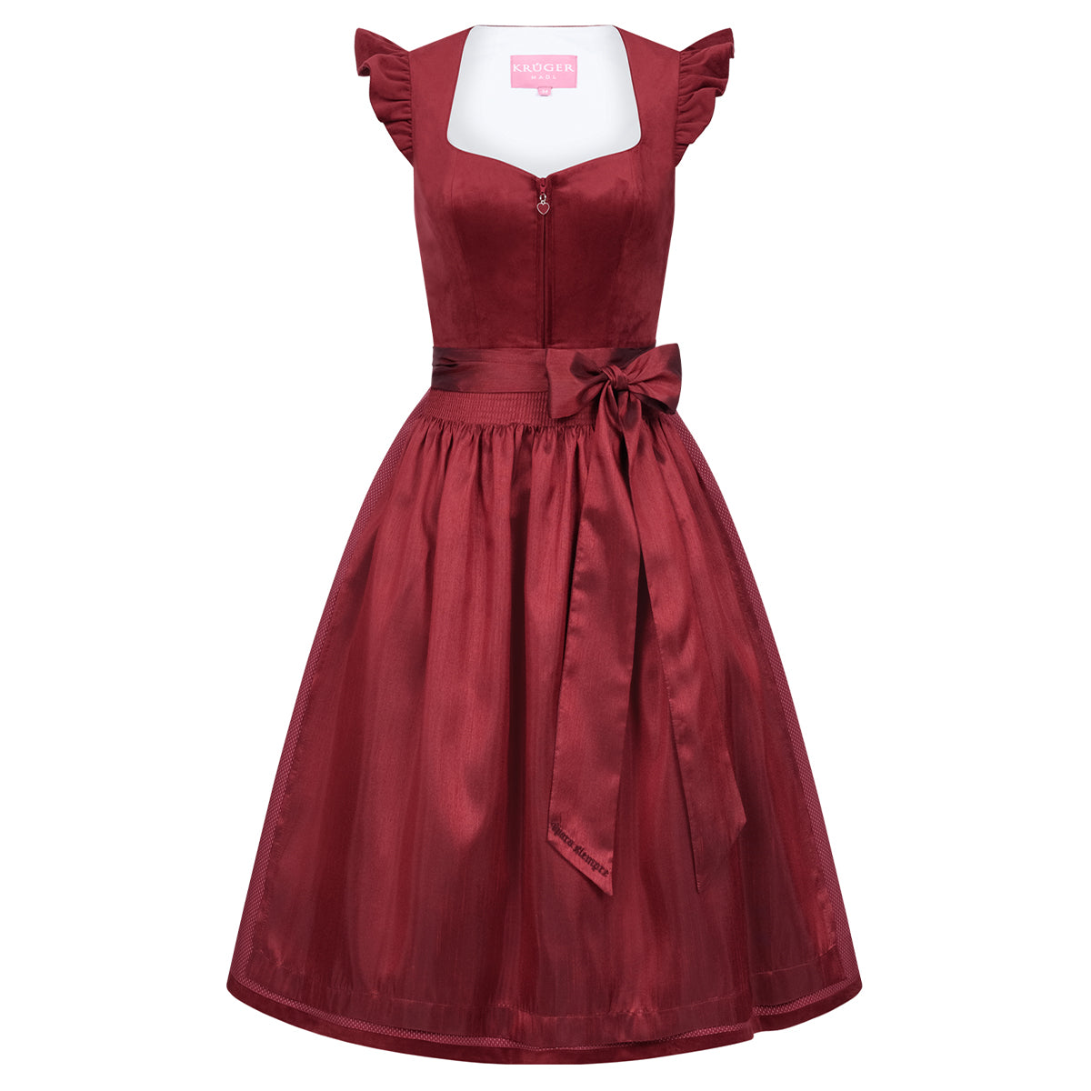TREAM x Krüger Dirndl Para Siempre 70cm Flügelarm Rot Kollektion 2026