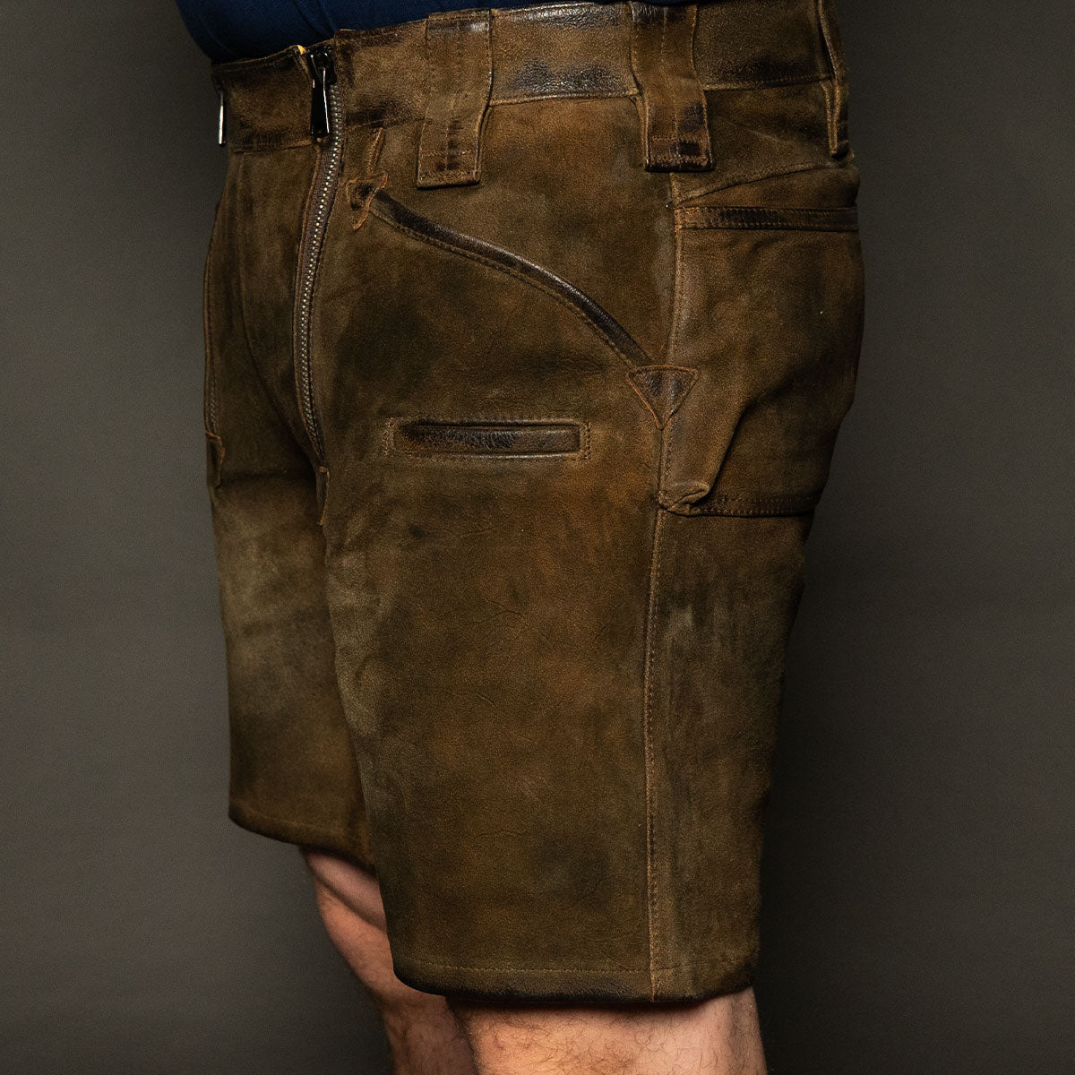 Datschi Trachten Zunft Lederhose Richtfest Braun - Datschi Trachten