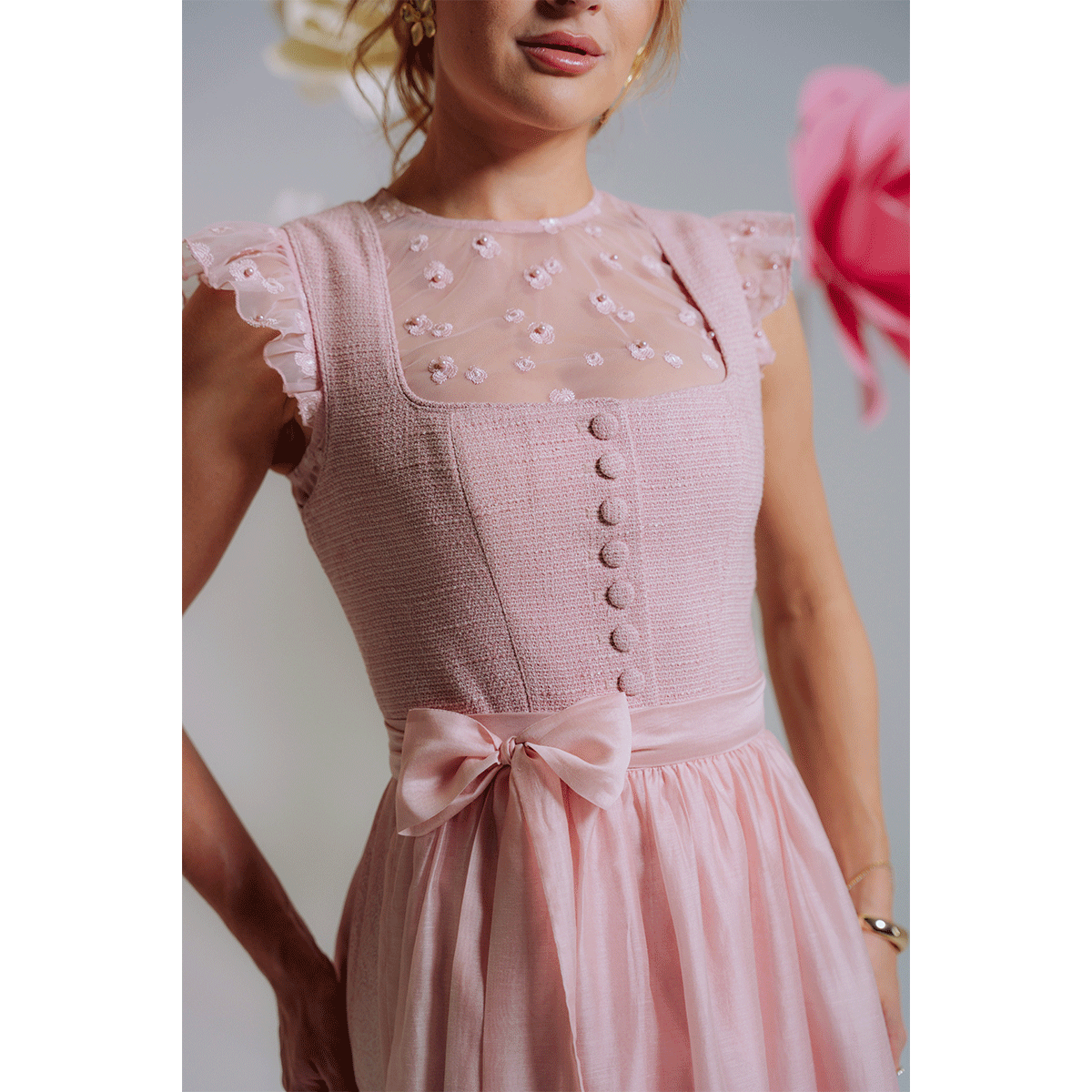 Anna von Klinski x Krüger Dirndlbluse Serafina Rose Kollektion 2026