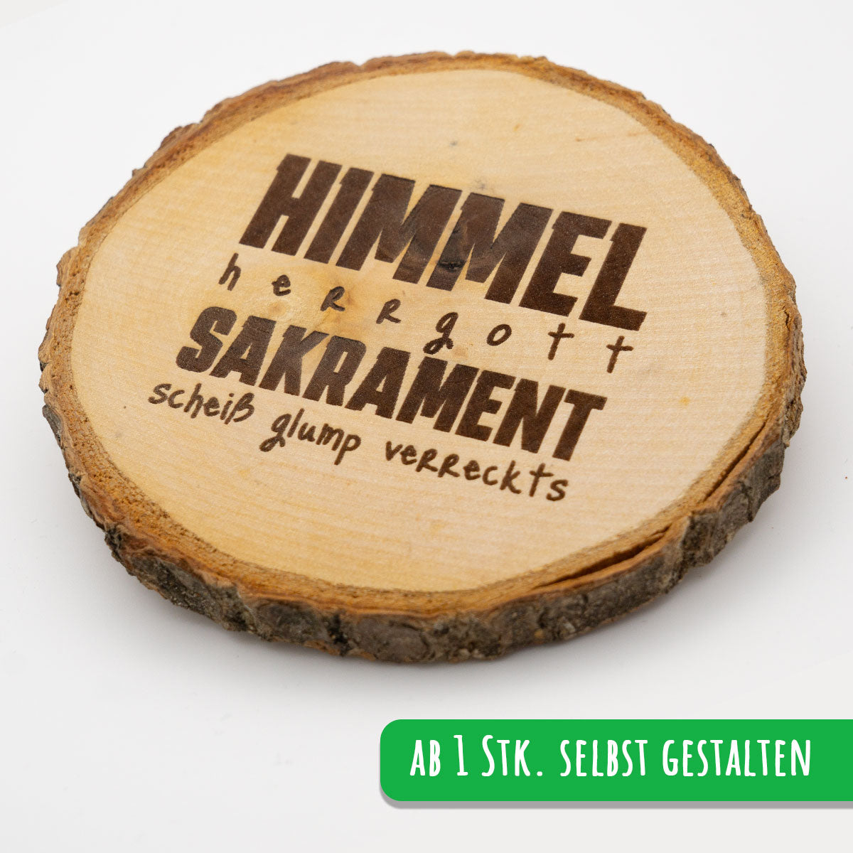 Bier Untersetzer Kiefernholz Selbst Gestalten ab 1 Stk. Personalisiert - Datschi Trachten