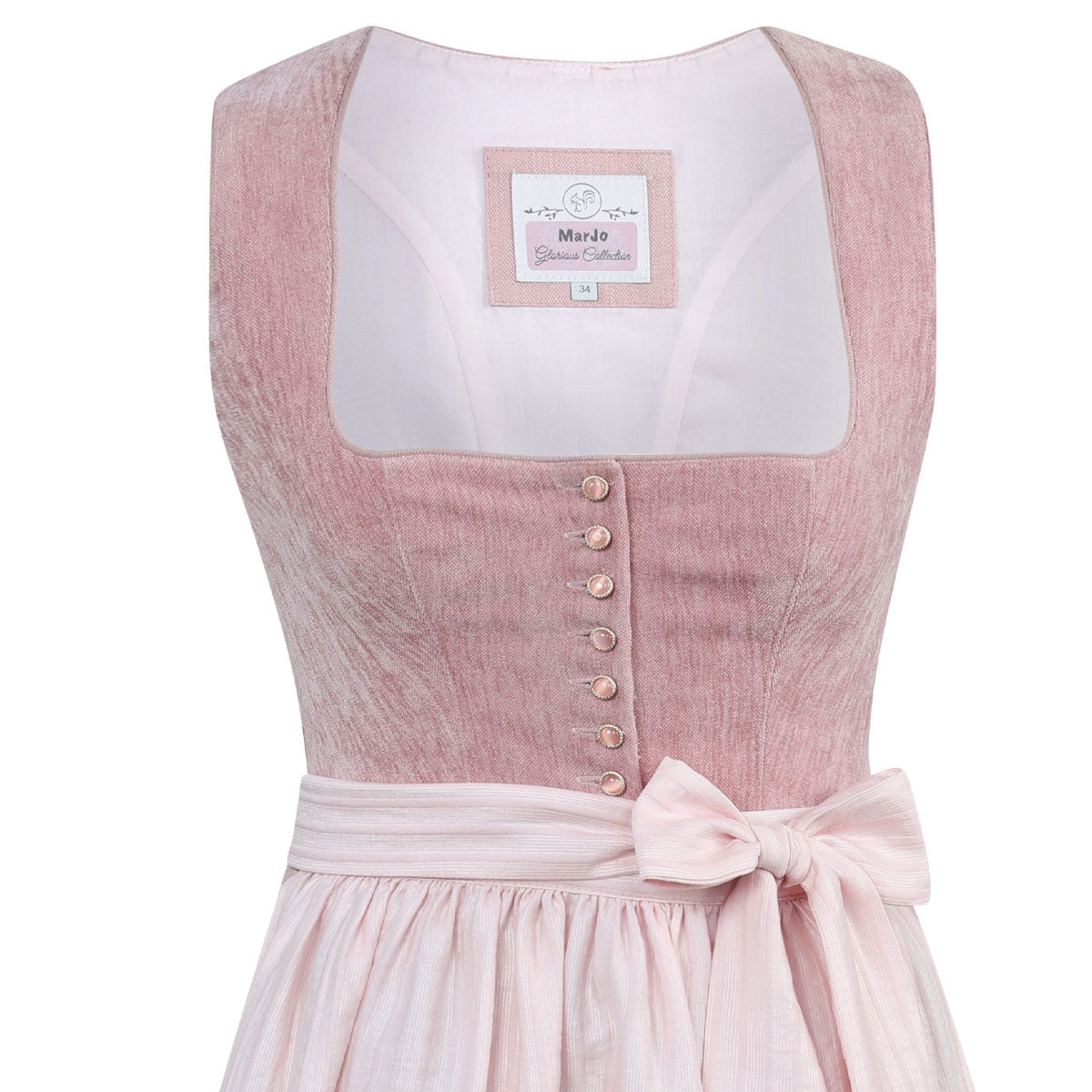 MarJo Dirndl Sarleinsbach Blush 70 cm - Datschi Trachten