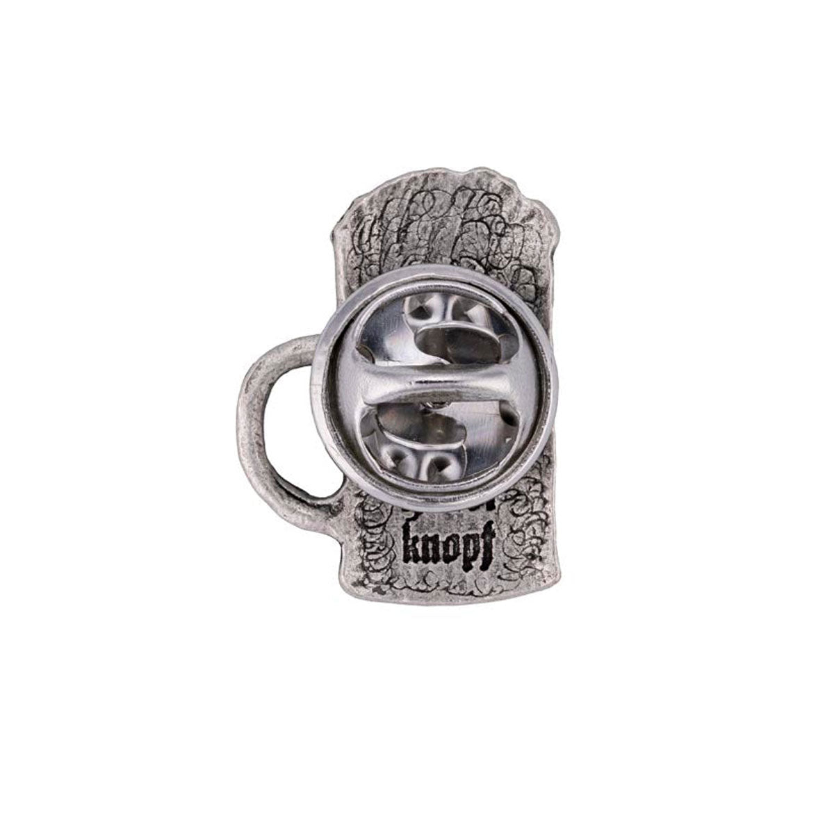 Gaudiknopf Anstecker Bierkrug Pin Altsilber
