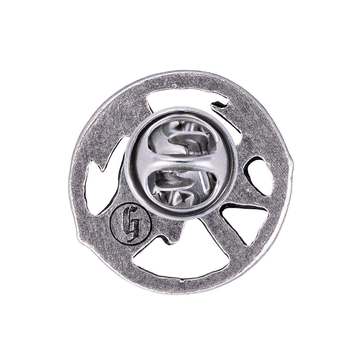 Gaudiknopf Anstecker Zunftszeichen Feuerwehr Pin Altsilber