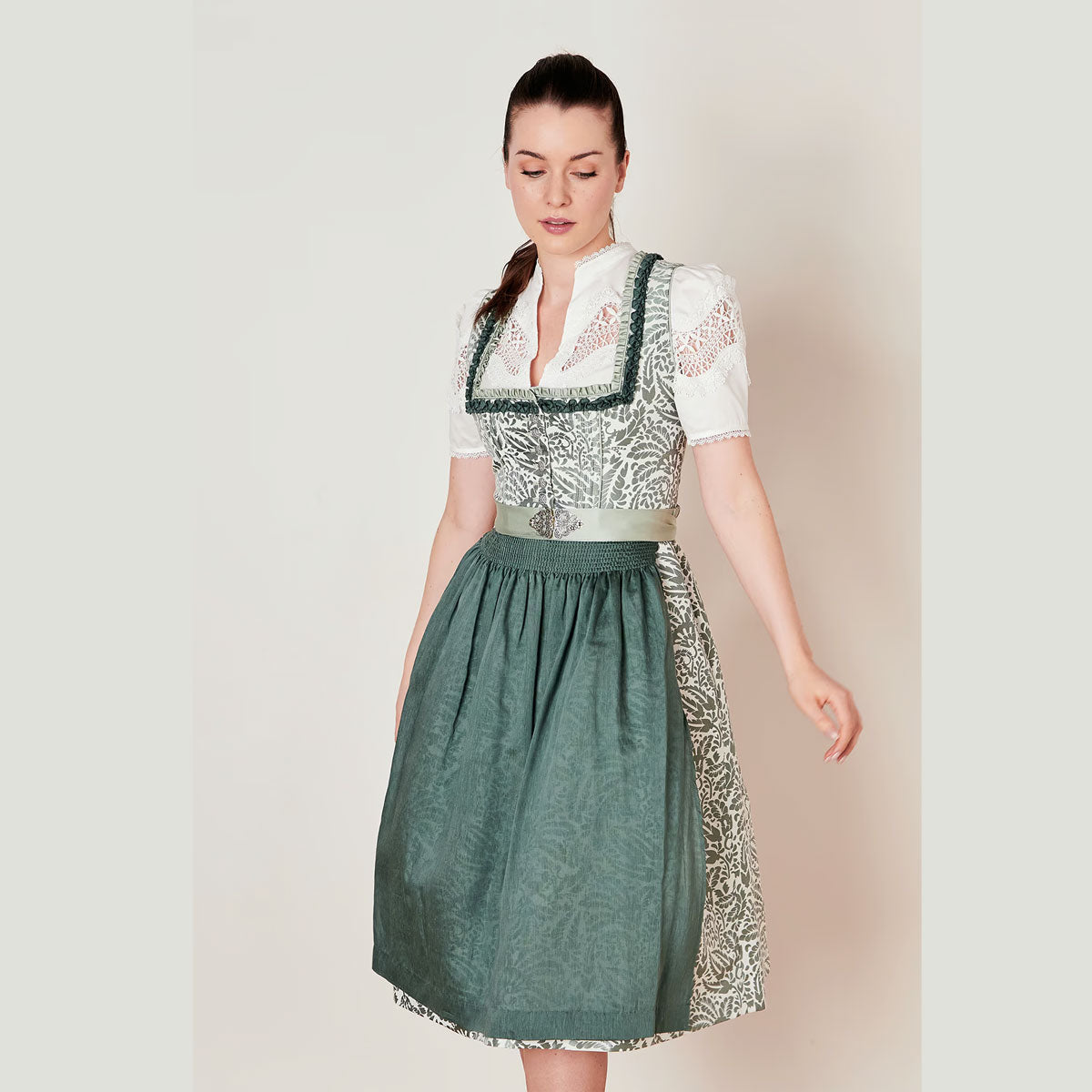 Krüger Dirndl Fritza Schilf Froschgoscherl 70cm - Datschi Trachten