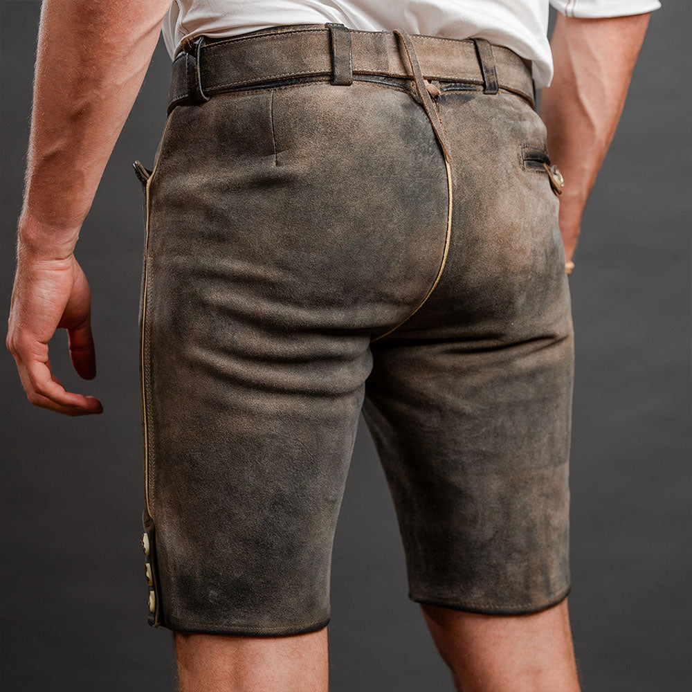 Datschi Trachten Lederhose Herbert Coffee Antik - Datschi Trachten