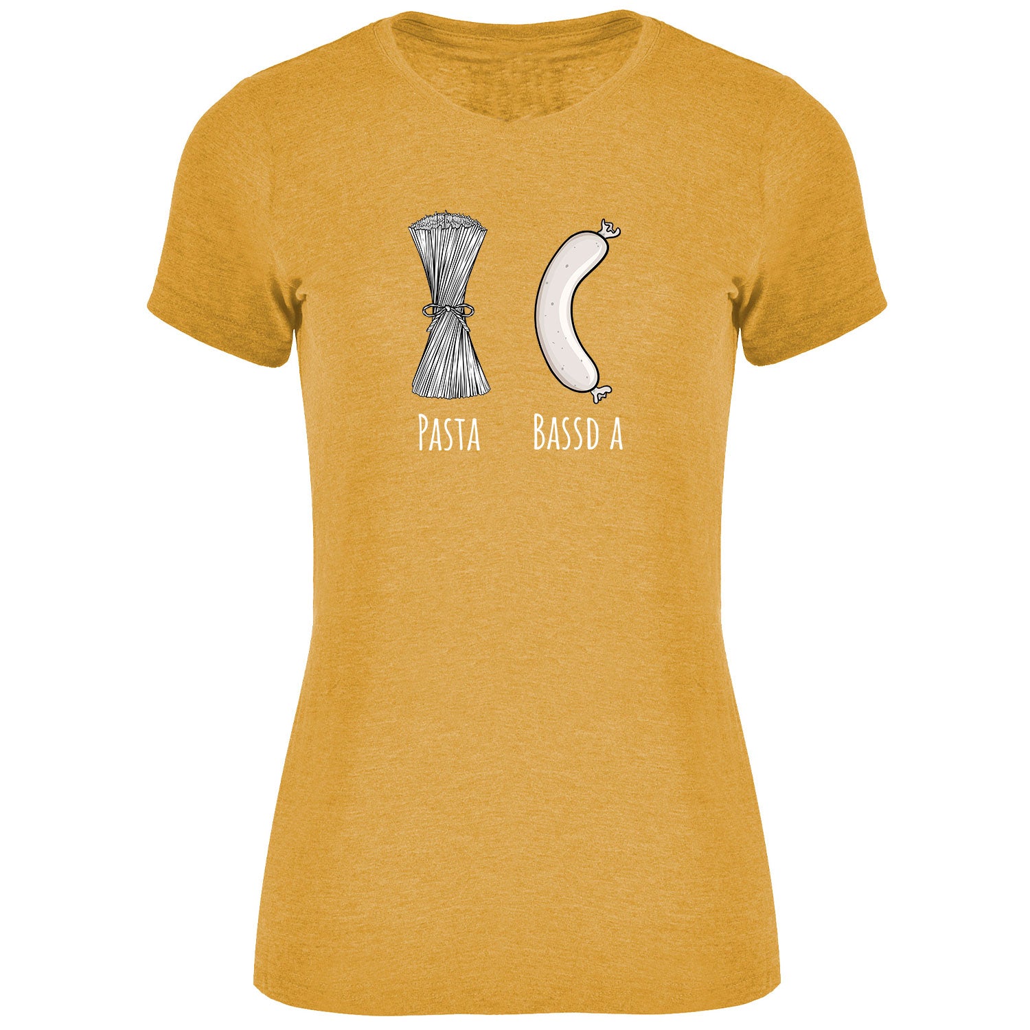 Pasta - Bassd a Weißwurst Damen Tshirt - Datschi Trachten