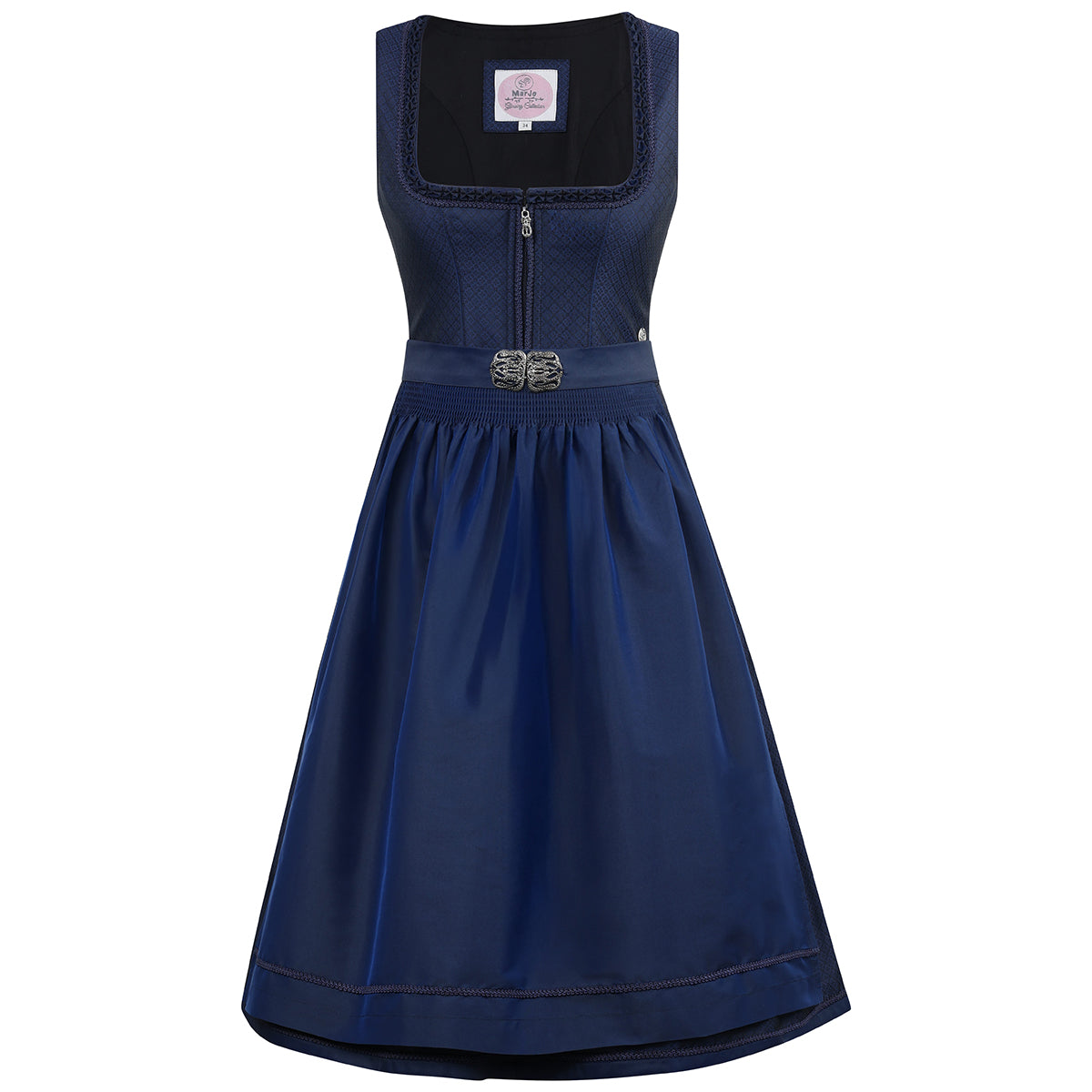 MarJo Dirndl Eschau Tinte 65cm mit Borte