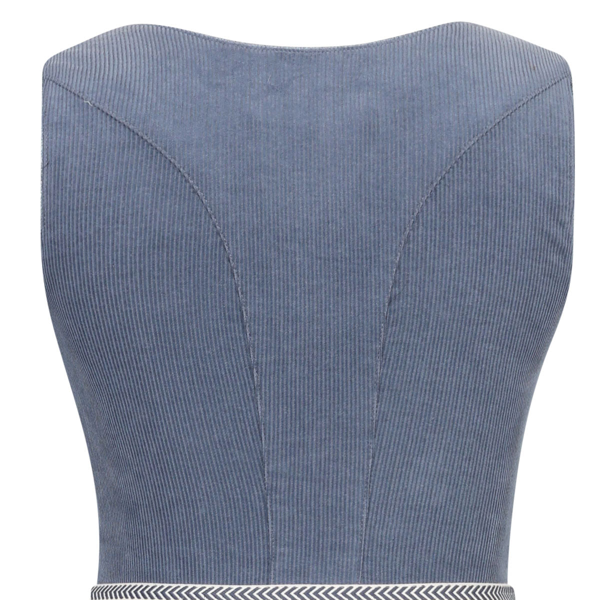 MarJo Dirndl Freudensee Himmelblau Gerader Ausschnitt Cord 70cm