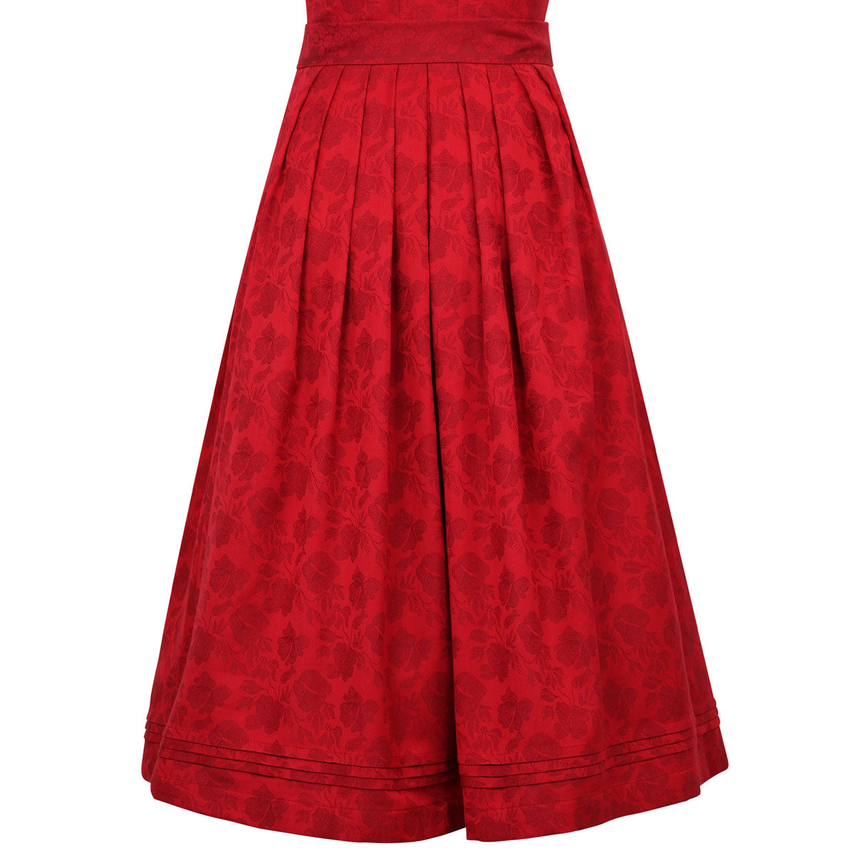 MarJo Dirndl Hochleiten Chili Gerader Ausschnitt 75cm