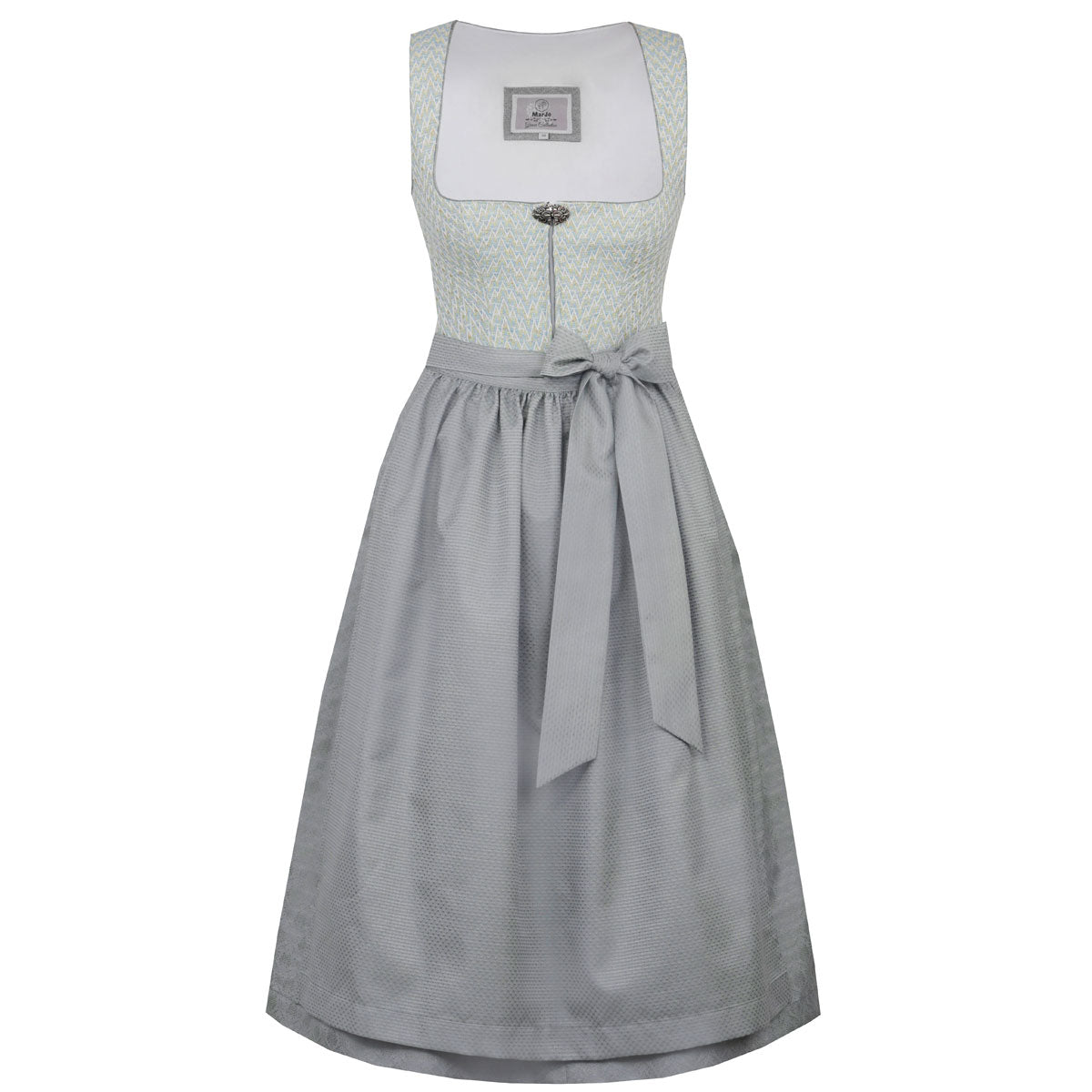 MarJo Dirndl Neuried Gletscher Reißverschluss 65 cm - Datschi Trachten