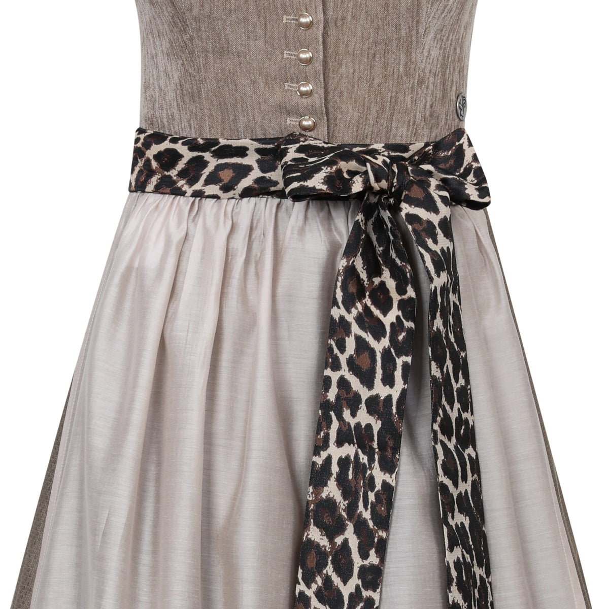 MarJo Dirndl Oberhofen Sand Leo Flügelarm Abnehmbar 70cm