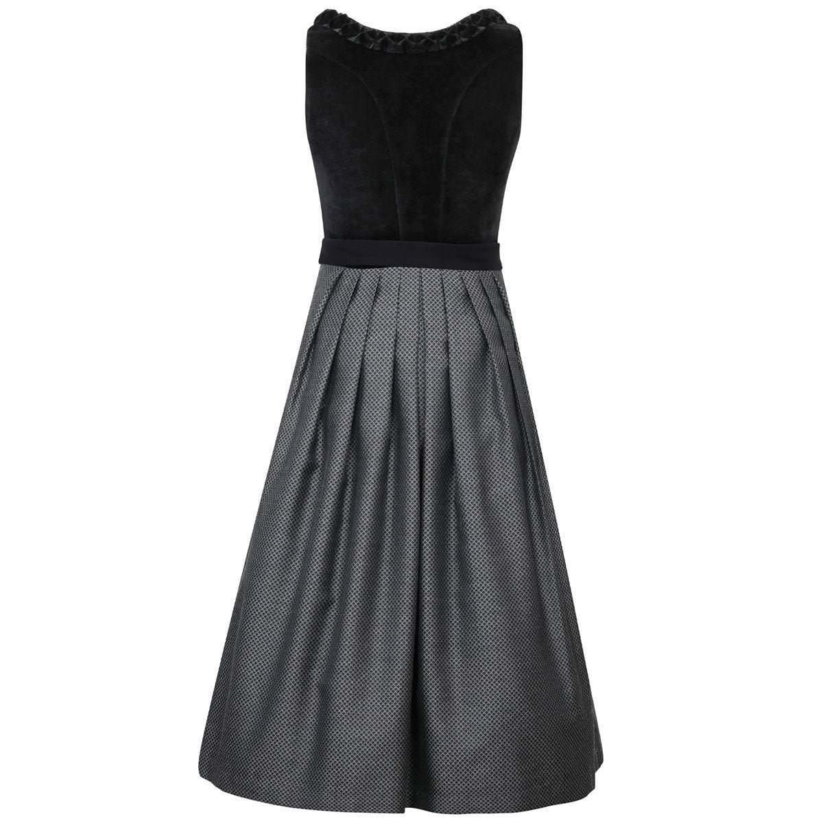 MarJo Dirndl Polling Schwarz Froschgoscherl Samt 70cm