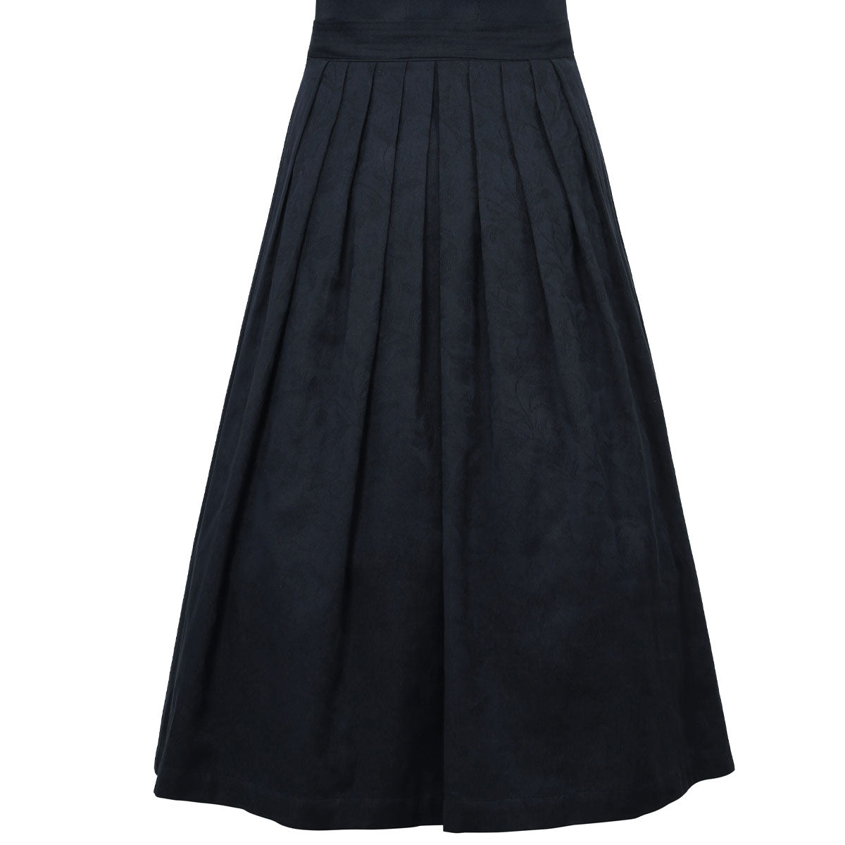 MarJo Dirndl Rosenau Midnight Gerader Ausschnitt Knöpfe 75cm