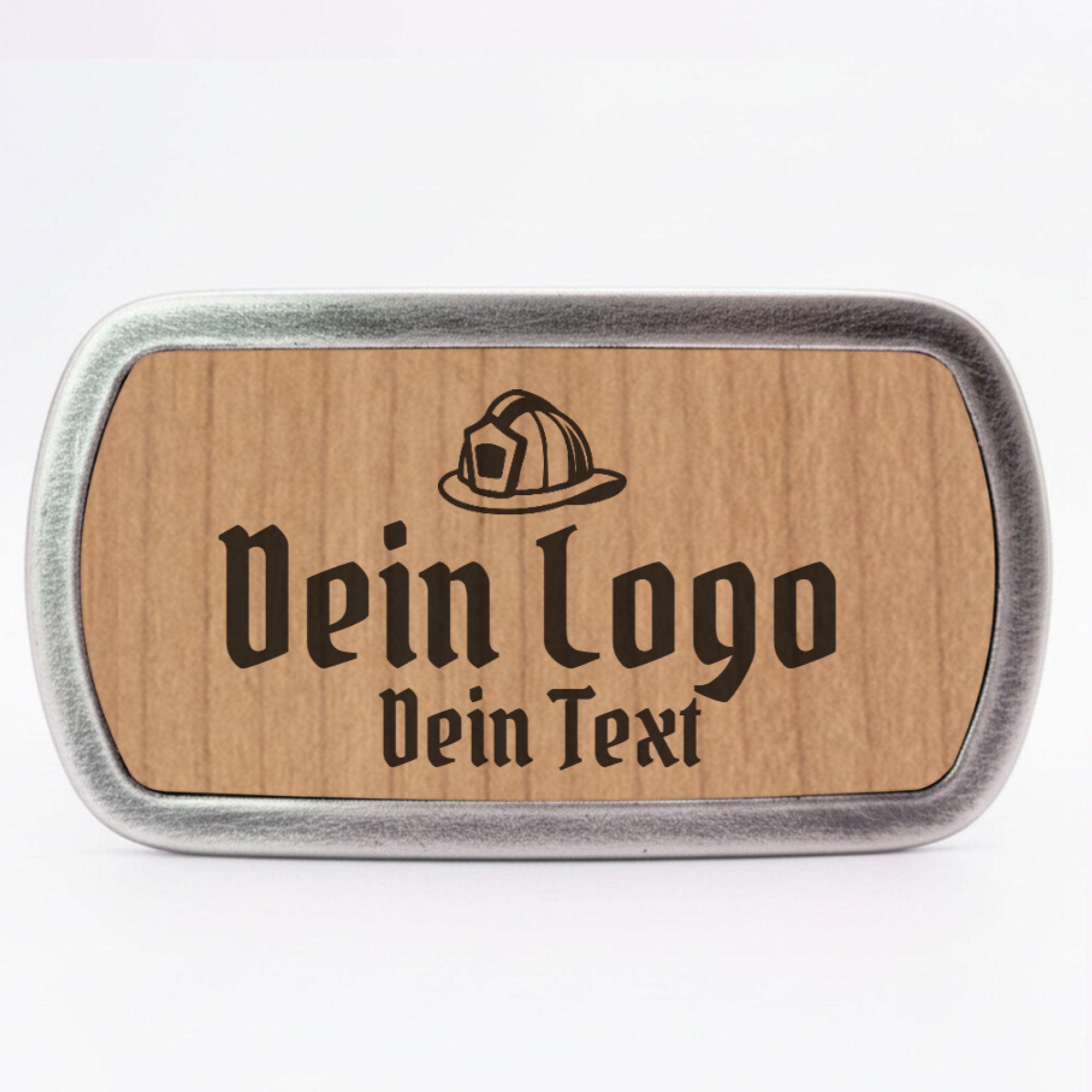 Schlichte Gürtelschnalle mit eigenem Logo ab 1 Stk. - Datschi Trachten