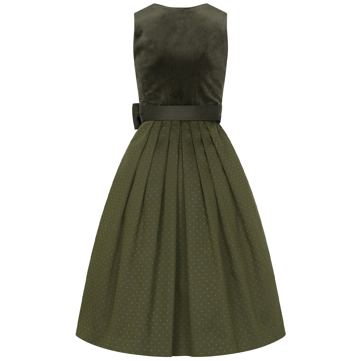 TREAM x Krüger Dirndl Hasenjagd Dunkelgrün Reißverschluss 70cm Kollektion 2026