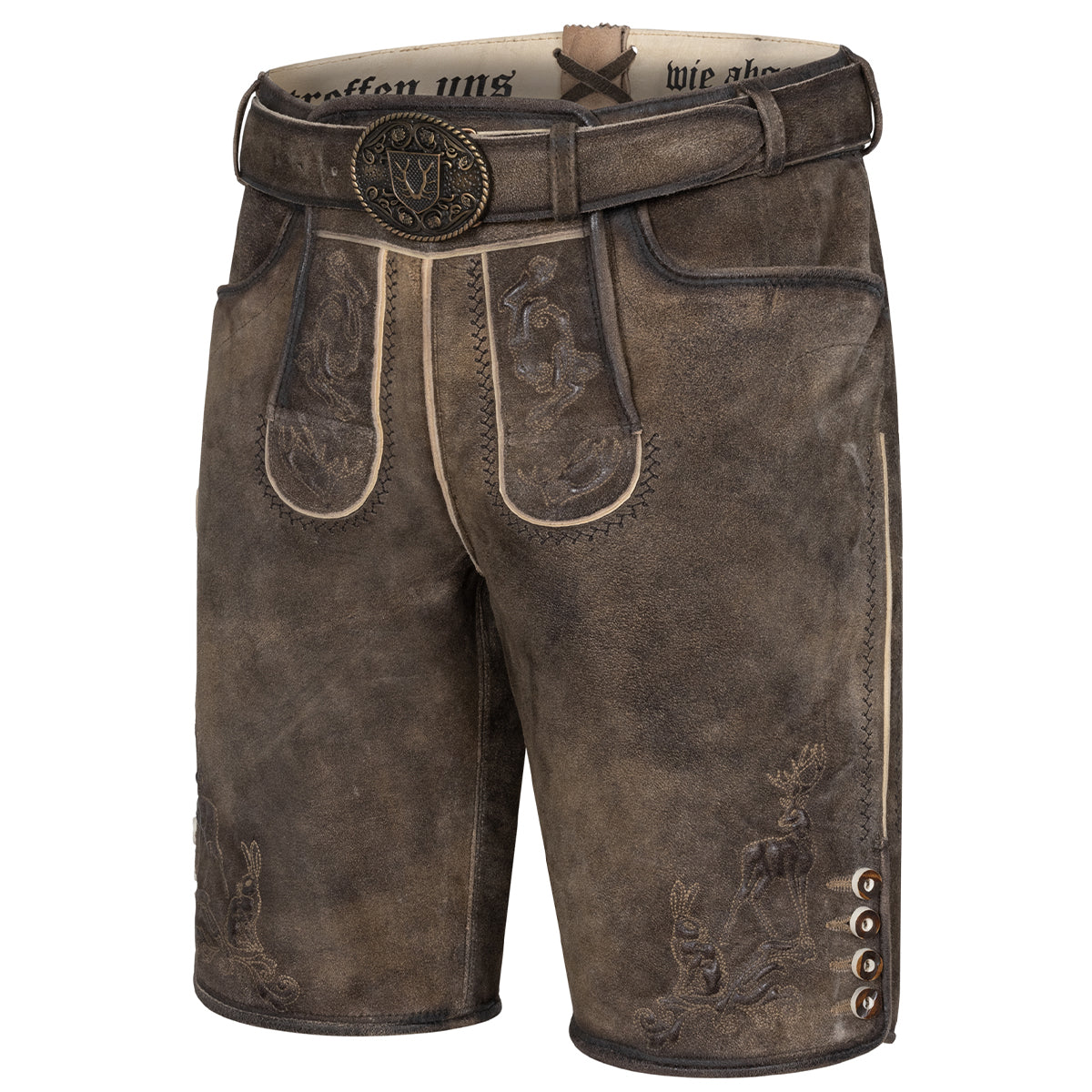 TREAM x Krüger Lederhose Hasenjagd mit Gürtel Kollektion 2026