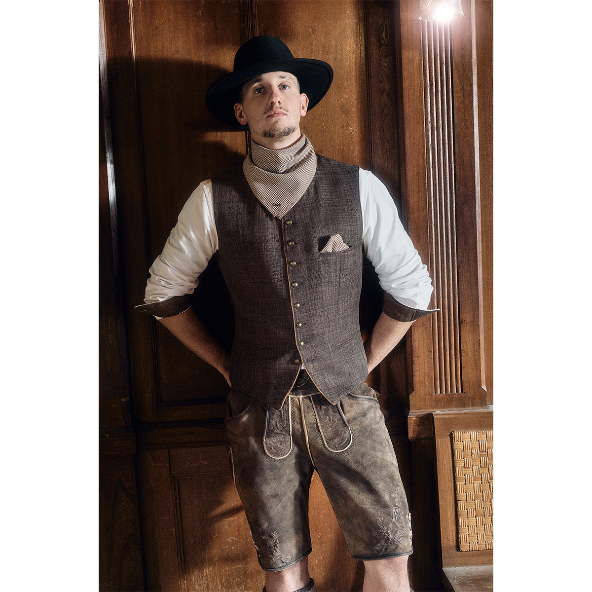 TREAM x Krüger Lederhose Hasenjagd mit Gürtel Kollektion 2026