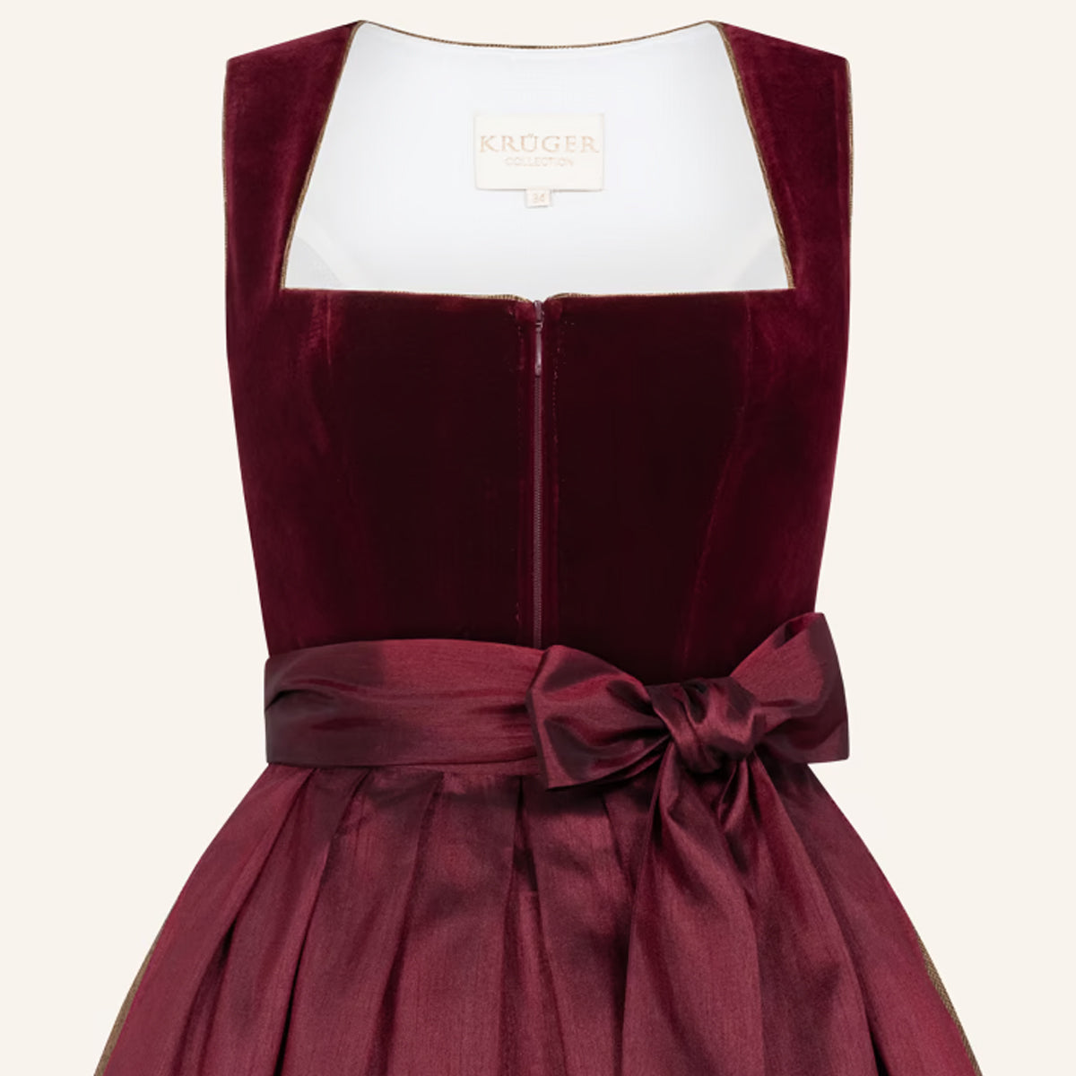 Krüger Dirndl Velvet Glen Samt 70cm Victoria Swarovski Kollektion 2026