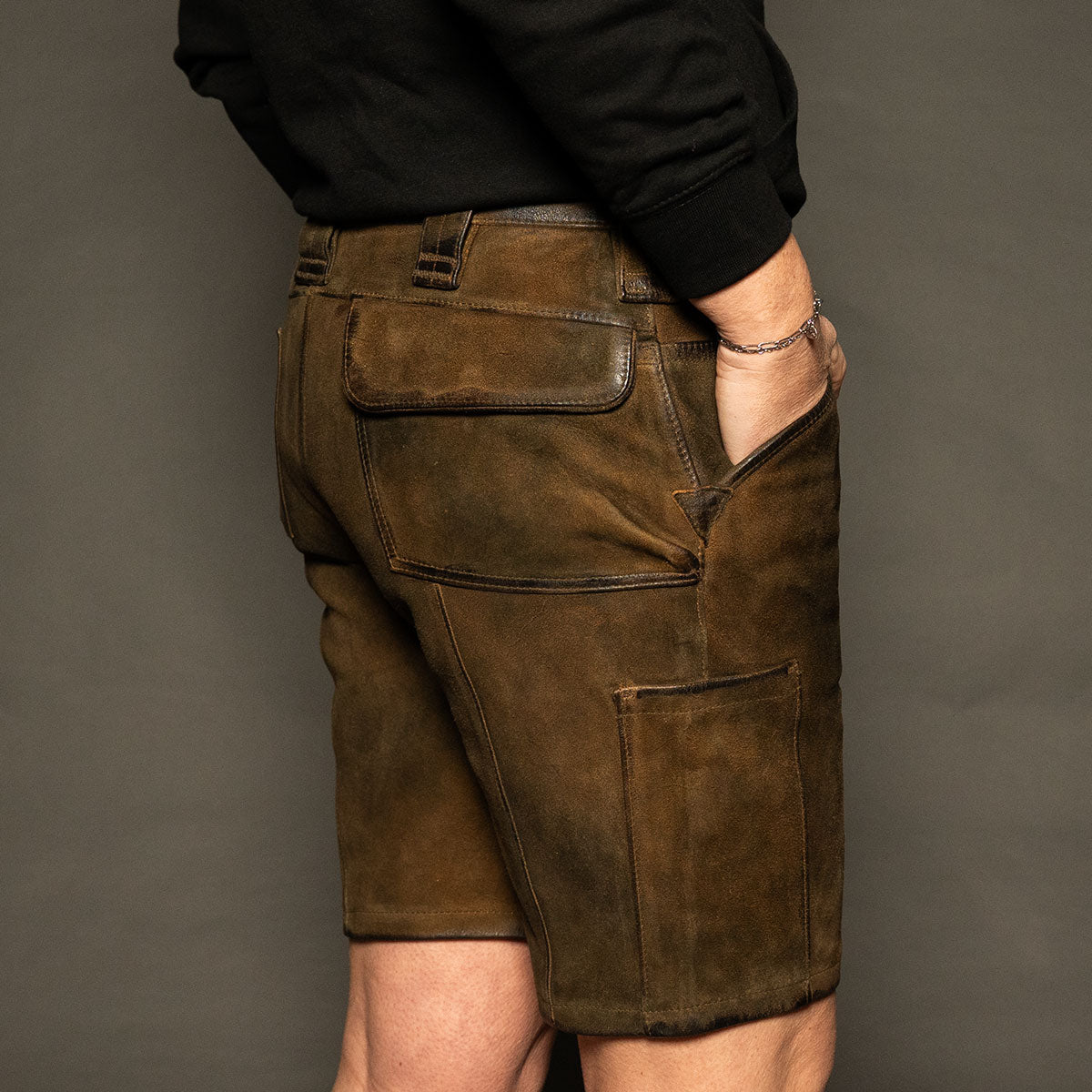 Datschi Trachten Damen Zunft Lederhose Richtfest Braun Wildbock Leder - Datschi Trachten