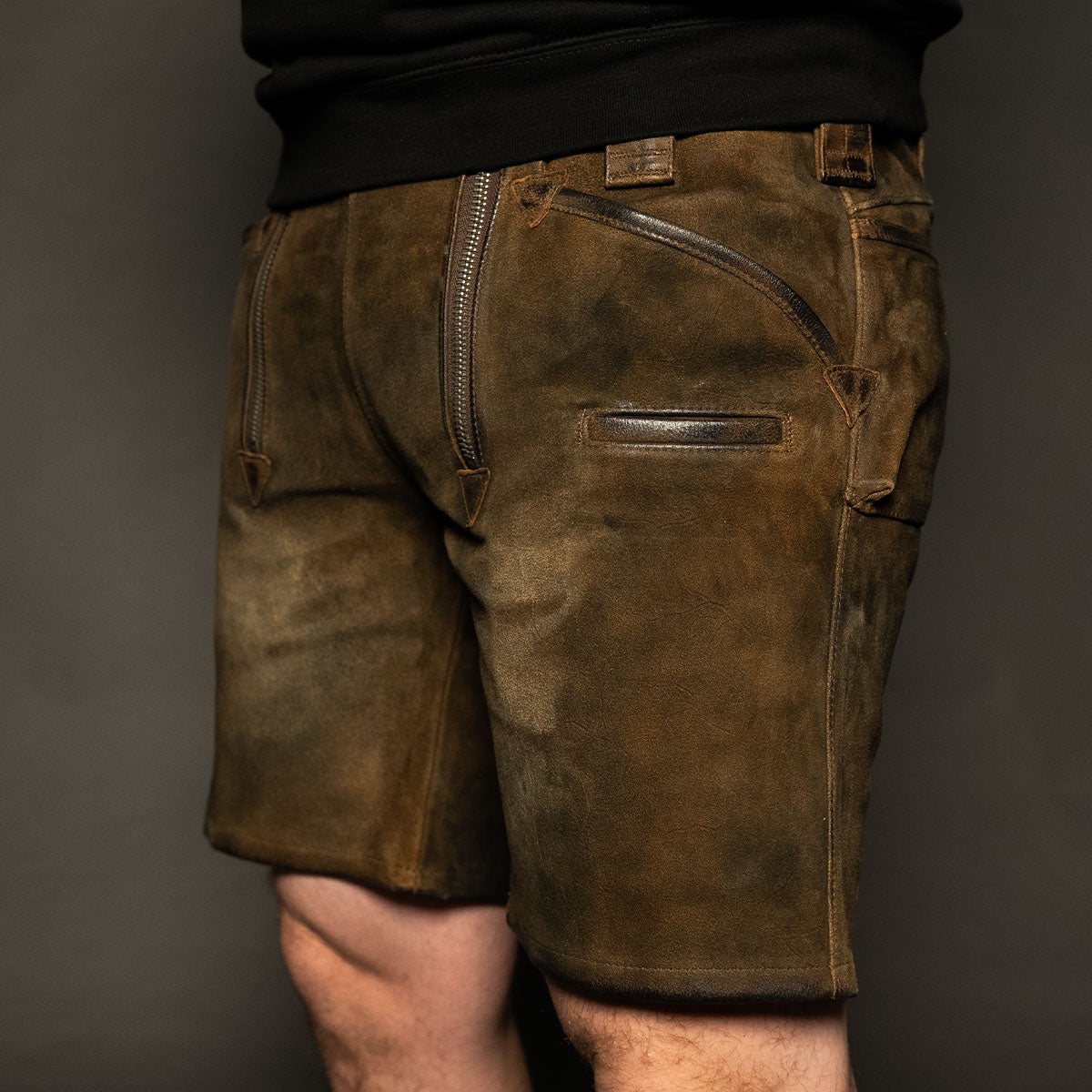 Datschi Trachten Zunft Lederhose Richtfest Braun - Datschi Trachten